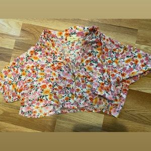Flower crop top